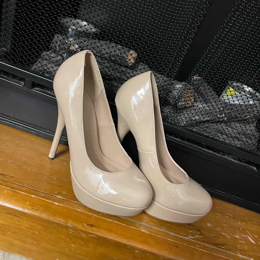 D Heart Nude heels worn for just a few hours